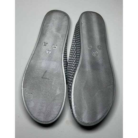 Jeffrey Campbell Havana Last Fling Jelly Wedge Sandal Silver Slides Size 9 Chic - Picture 7 of 9